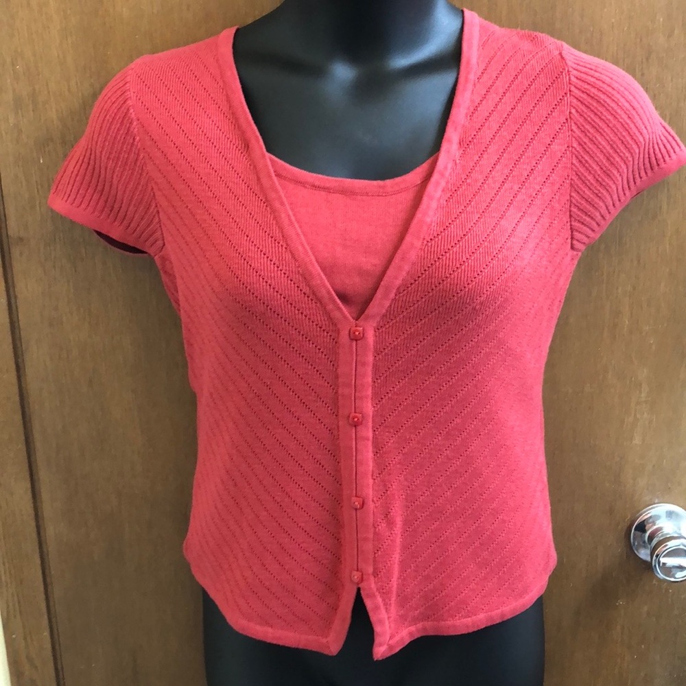 NWT Christopher & Banks Red Sweater Top